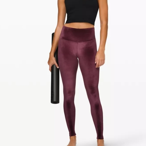 LULULEMON Wunder Lounge VELVET High Rise Legging sz 10 - Picture 1 of 8
